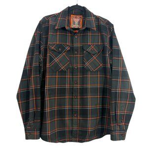 Dixxon Juneah Button Front Shirt Gray / Orange Medium Pre-Loved